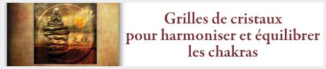 kit grilles de cristaux pour harmoniser et équilibrer les chakras