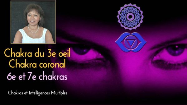 Vidéo fonctionnement des 6e et 7e chakras, chakra du 3e œil et chakra coronal