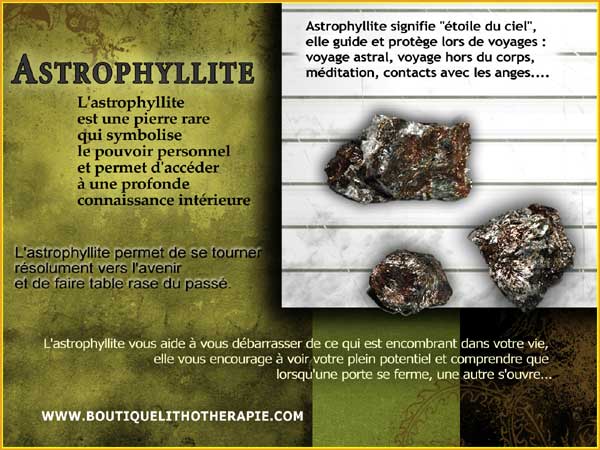 Astrophyllite – Propriétés Et Vertus astrophyllite – propriétés et vertus