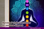 Mandala 7 chakras peinture diamant