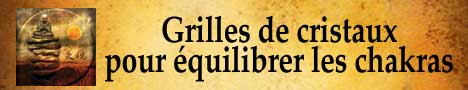 grilles de cristaux pour équilibrer les chakras