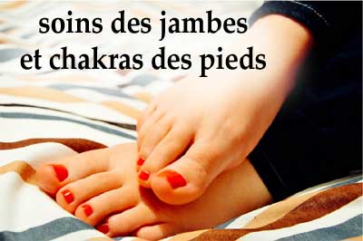soin de ses jambes et de sa circulation sanguine avec les chakras des pieds